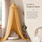 Bed Canopy for Girls, Princess Crib Canopy for Nursery, Dreamy Soft Hanging - Image 2