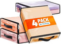 SpaceWhisper Clear Sheet Storage Bags, 4 Pack, 15.7 x 13.8 x 3.9 in by Unknown
