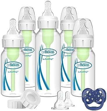 Dr. Brown's Natural Flow Anti-Colic Options+ Narrow Baby Bottle Gift Set & - Image 2