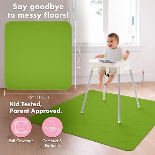 BapronBaby Ribbit Waterproof Splash Mat Catch All Floor Cover - Image 4