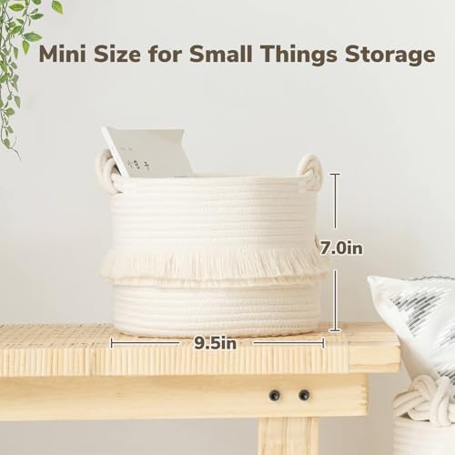 CherryNow Small Woven Rope Baby Basket - Image 4