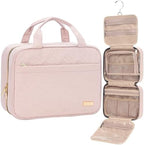 NISHEL Travel Toiletry Bag for women, Portable Hanging makeup Organizer by NISHEL