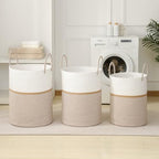 Laundry Basket Hamper Tall Rope Storage Woven - Image 6