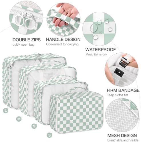 8 Set Packing Cubes for Suitcases, Suitcase Organizer - Image 3