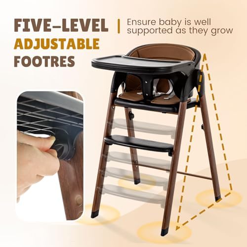 Convertible High Chairs for Babies & Toddlers. 5-in-1 Adjustable High Chair - Image 6