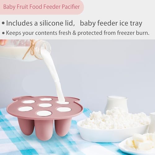 Big Spinach Silicone Freezer Tray Baby Fruit Feeder Food Teething Set Must-Have - Image 3