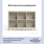 Storkcraft Casablanca 6 Cube Organizer Bookcase, Frosted Oat - Image 4