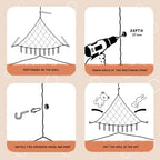 59 x 47 inches Stuffed Animal Hammock Corner Net, Plushie Net - Image 7