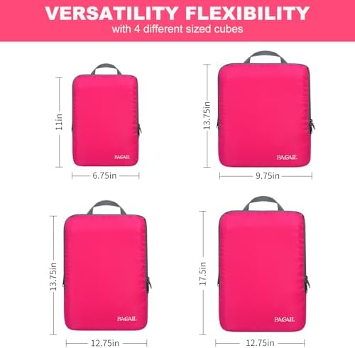 BAGAIL 4 Set/6 Set/8 Set Compression Packing Cubes Travel Accessories - Image 2