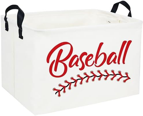 Rectangular Baskets Easter Gift Basket Empty Storage Bin Organizer Box Baseball by DDBASKET