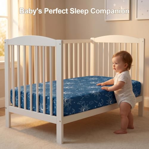 Baby Crib Sheets 2 Pack for Boys and Girls Fit for Standard Crib Toddler - Image 3