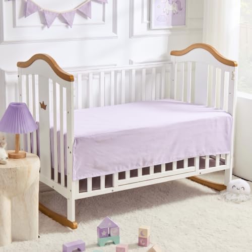 Princess Crib Bedding Set for Girls, 3 Piece Pintuck Baby Crib Bedding Set - Image 5