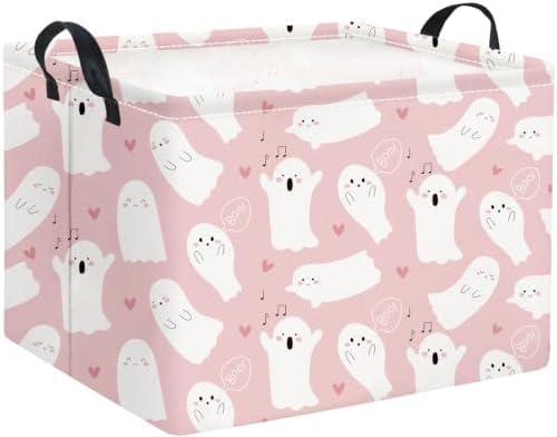 Halloween Basket Cute Baskets for Kids Pumpkin Basket Rectangular Storage Bin by TIBAOLOVER