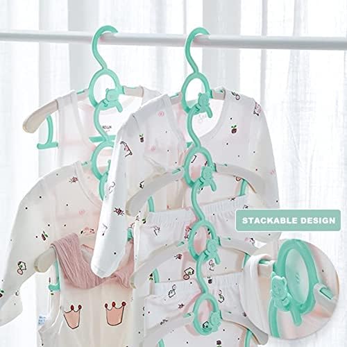 Baby Clothes Hangers 20 Pack, Plastic Kids Hangers Space Saving - Image 3