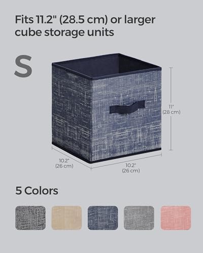 SONGMICS Storage Cubes, 11-Inch Foldable Closet Organizers - Image 5