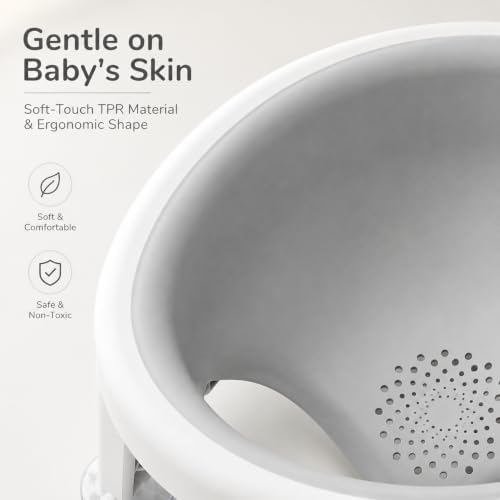 Baby Bath Seat for 6 Months and up, Non-Slip Feet, Infant Bathing Chair for - Image 5
