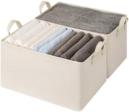 StorageWorks Linen Closet Storage Bins, 45L Storage Baskets - Image 4