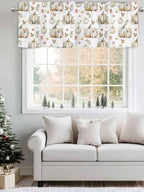 Vandarllin Fall Floral Leaves Kitchen Curtains Valances - Image 4
