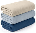 Muslin Swaddle Blankets for Newborn, 3 Pack Breathable Soft Receiving Blanket by LYRICHOMBABY