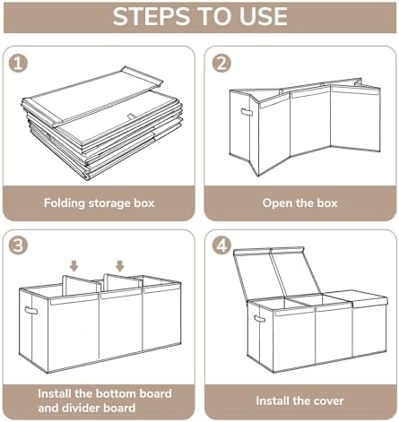 INDRESSME 185L Collapsible Toy Storage Box - Image 6