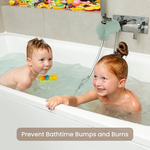 Bath Spout Cover, Soft Silicone Bathtub Faucet Cover Safety Universal Fit - Image 4