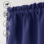 Hiasan Navy Blue Valance Curtains - Image 2