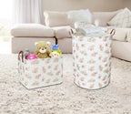 NTAOHAMPER Pink Flower Laundry Hamper, laundry Basket, Nursery Hamper, - Image 5