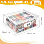 Plastic Storage Bags with Easy-Glide Zipper, Durable Clear Vinyl Zippered - Image 3