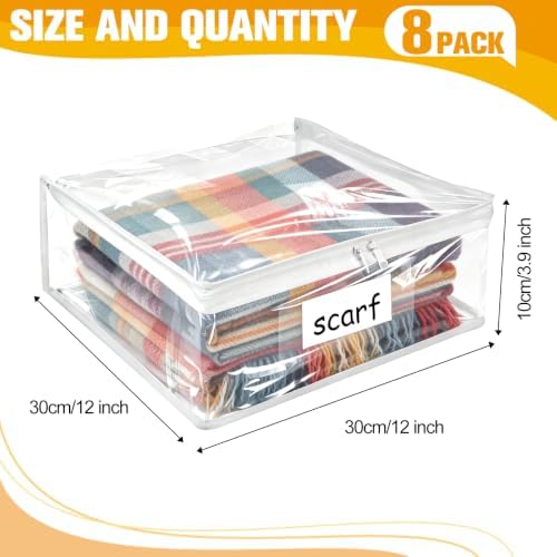 Plastic Storage Bags with Easy-Glide Zipper, Durable Clear Vinyl Zippered - Image 3