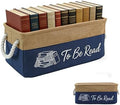 TBR Book Storage Basket Bin by SKYJORMY