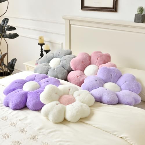 Flower Pillow, Cute Daisy Decorative Throw Pillows, 19.6 Inches - Image 7