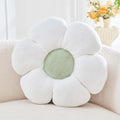 Kcvvcr White Flower Pillow, 19.6" Cute Flower Shaped Floor Pillow, Aesthetic by Kcvvcr