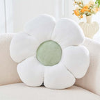 Kcvvcr White Flower Pillow, 19.6" Cute Flower Shaped Floor Pillow, Aesthetic by Kcvvcr