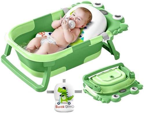 Collapsible Baby Bathtub for Newborns to Toddler by WyfKyd
