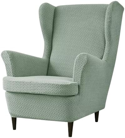 NILUOH Wingback Chair Covers 2-Piece, Armchair Slipcovers by NILUOH