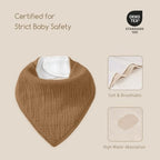 10 Pack Muslin Baby Bandana Bibs - Image 5