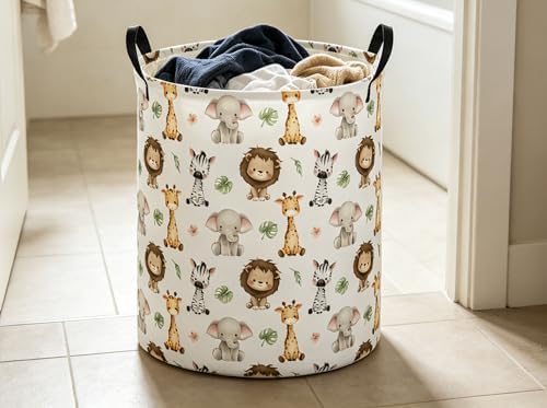 Kids Laundry Basket Animal Hamper - Image 6