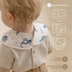 10 Pack Muslin Baby Bandana Bibs - Image 5