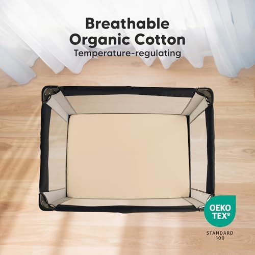 2-Pack Mini Crib Sheets Fitted, 38x26 Pack N Play Mattress Sheets - Image 2