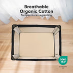 2-Pack Mini Crib Sheets Fitted, 38x26 Pack N Play Mattress Sheets - Image 2