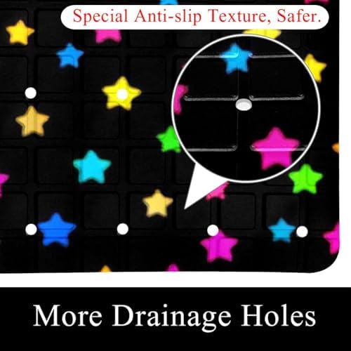 Non Slip Shower Mat Bathtub Mat 15.1x26.8 Inch, Quick Dry Bath Mat - Image 2