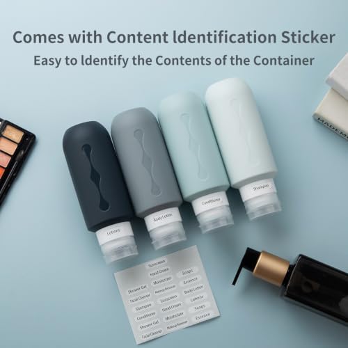 Gemice Travel Bottles for Toiletries, Tsa Approved Travel 6oz Size Containers - Image 5