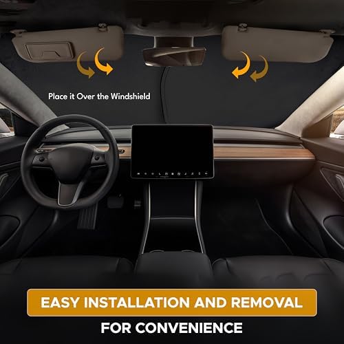 EcoNour Tesla Windshield Sun Shade - Image 2