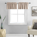 DONREN Warm Taupe Window Curtain Valances by DONREN
