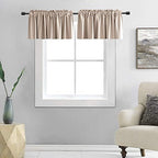 DONREN Warm Taupe Window Curtain Valances by DONREN