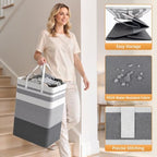 HomeHacks 2 Pack Large Laundry Baskets, Laundry Hampers Bags - Image 6
