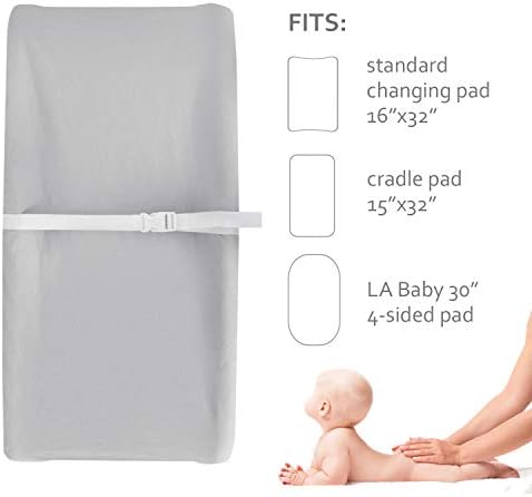 Changing Pad Covers for Boys Girls, Unisex Cotton Changing Table Pad Cover - Image 5