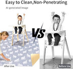 Non-Slip Baby Splat Mat for Under High Chair - Image 3