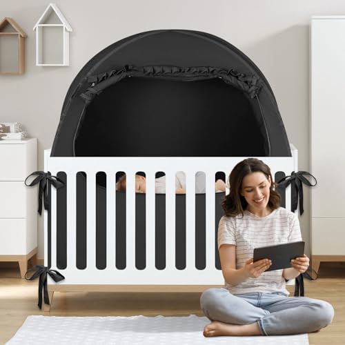 Pack And Play Crib Tent Blackout Cover by Borna