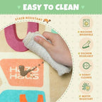 ABC Alphabet Rug for Preschool Kids Learning – 6x9 Kids Crawling Area Rug - Image 3